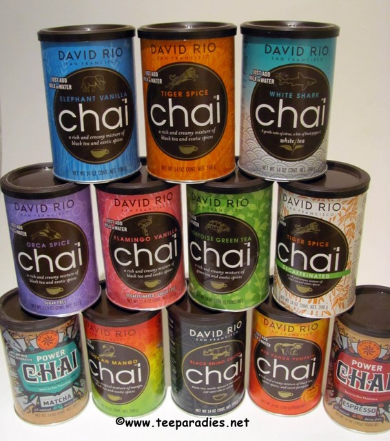 (28,89 €/kg) David Rio Chai kleine Dose 398 g. Chailatte nach Wahl ♥