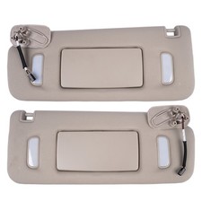 US 2Pcs Front Left Right Sun Visors Sunshade for Cadillac Escalade Chevrolet Sil