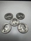 1964 Silver Quarters Lot of 5