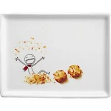 CB2 Crate & Barrel Oliver Coco Macarron (Coconut Macaroon) Appetizer Plate 2016