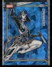 2026 Topps Chrome Marvel Comics Sapphire Edition #30 Domino