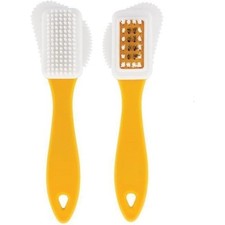 4-Way Suede Shoe Cleaner Brush with Brass Nylon Bristles for Cleaning