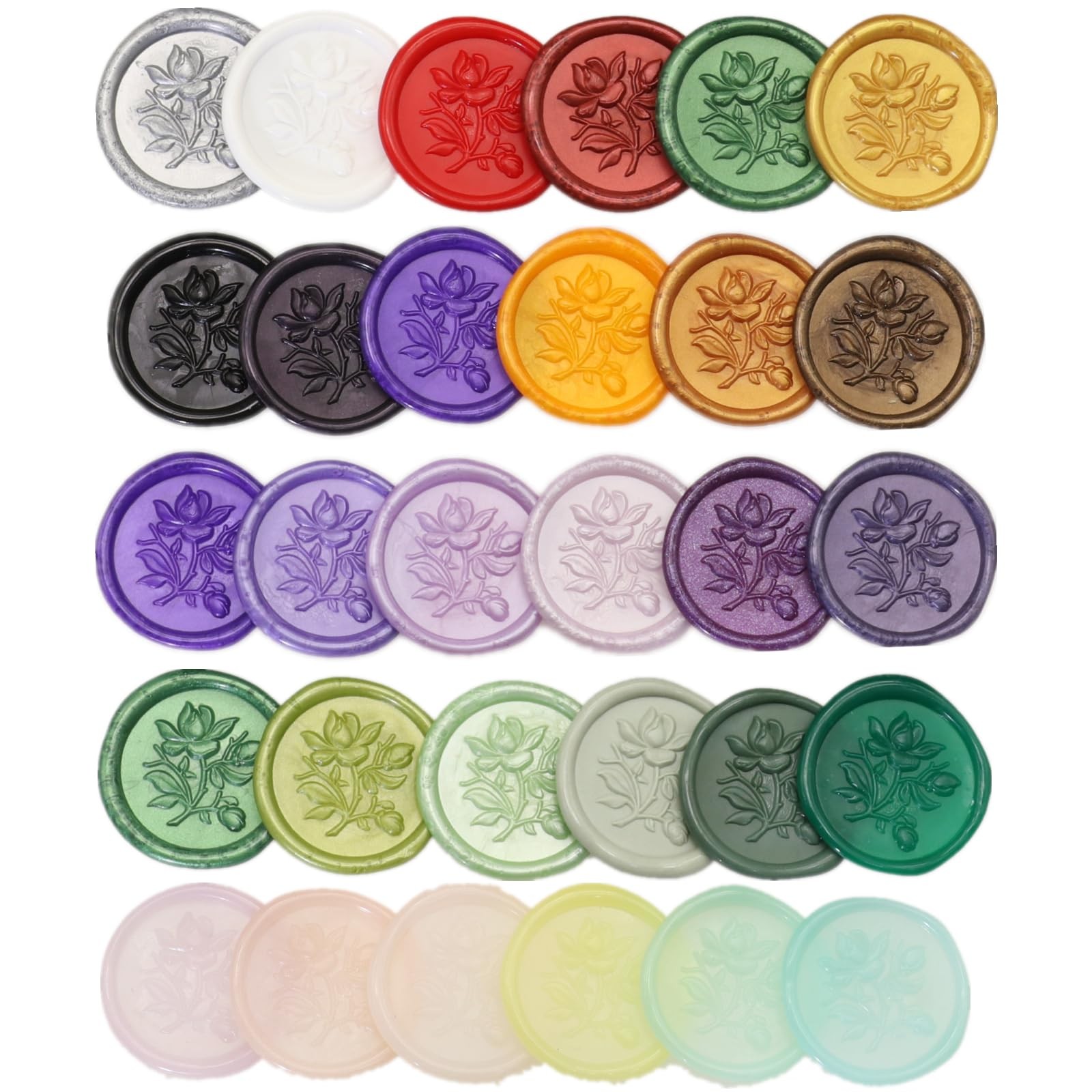 100 Pcs Sealing Wax Sticks for Wax Seal Stamp, Assorted Color Sealing Wax Glu...