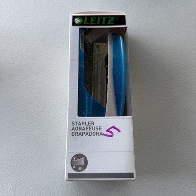New Leitz Stapler Nexxt Series Blue Metal Full Strip 40