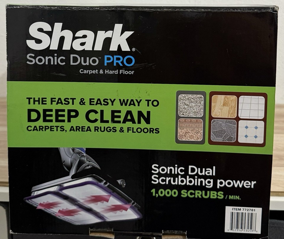 Shark Professional Sonic Duo Pro Wood & Carpet Floor Scrubber Cleaner ...