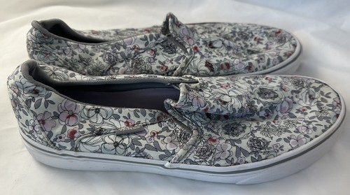 Vans Off The Wall Slip On Women's Size 10 Floral Skate Shoes Sneakers Low Top - Picture 8 of 17