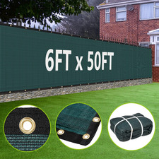 6 X 50ft Privacy Fence Cover Screen Fencing Mesh Shade Net Cover for Garden Yard