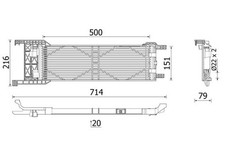 OIL COOLER, AUTOMATIC TRANSMISSION CLC 330 000P
