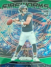 2024 Panini Prizm Fireworks#25 Caleb Williams Green