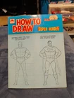 Vintage Golden How To Draw Super Heroes 1983 Superman Batman Wonder Woman Robin