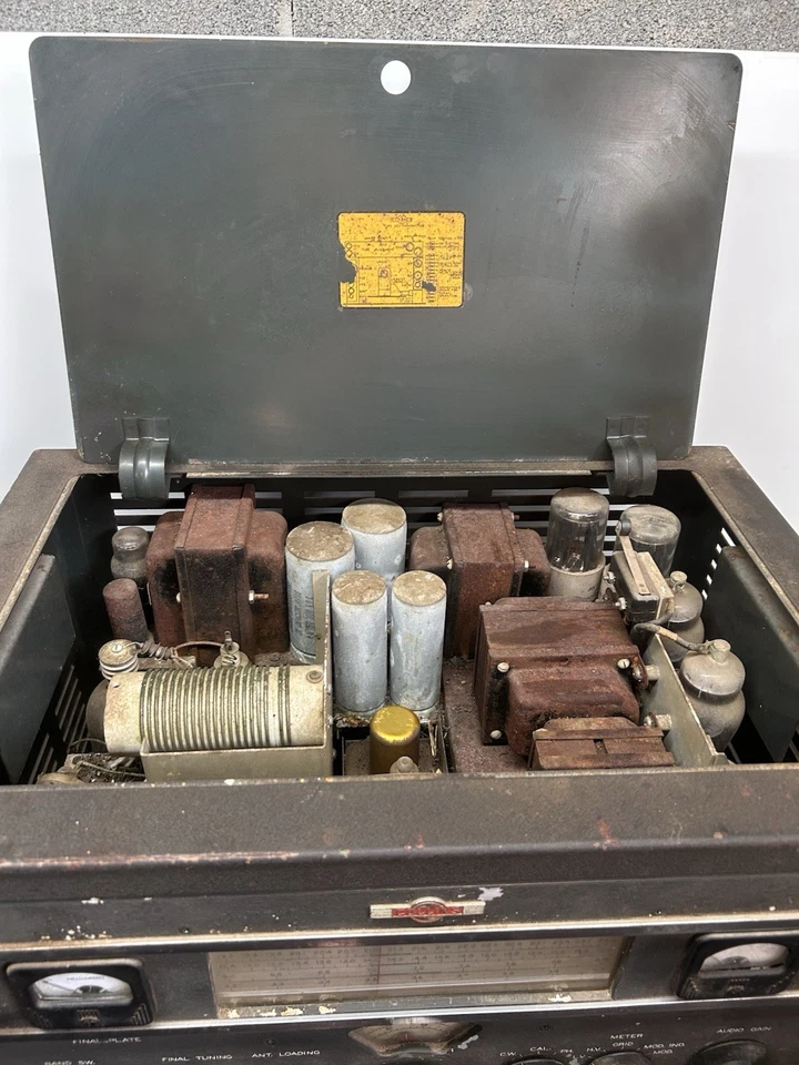 ¡Increíblemente raro! Transmisor de radio Collins 1947 modelo 32-V1 (encendido) 108 lb Foto 3 de 4