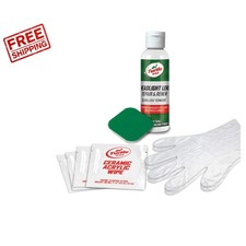 Professional Headlight Lens Restoration Kit with Ceramic Acrylic Wipes, 2oz