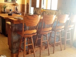 5 pcs 3' x 2' Reclaim Corrugated Metal Sheet Barn Tin Farmhouse Wainscot