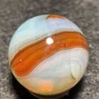 D.A.S Marbles-Amber-Orange Ribbon/Wispy White Swirl(.73") — photo 3