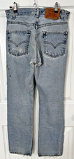 Vintage 1999 Levi's 505 Jeans Mens 30x30 Distressed Grunge Light Wash 505-4891