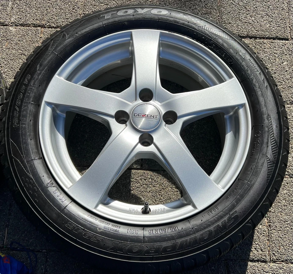 4 ALU 16" WINTERRÄDER KIA STONIC MAZDA 2 185/60R16 86H FREIHAUS - Bild 3 von 4