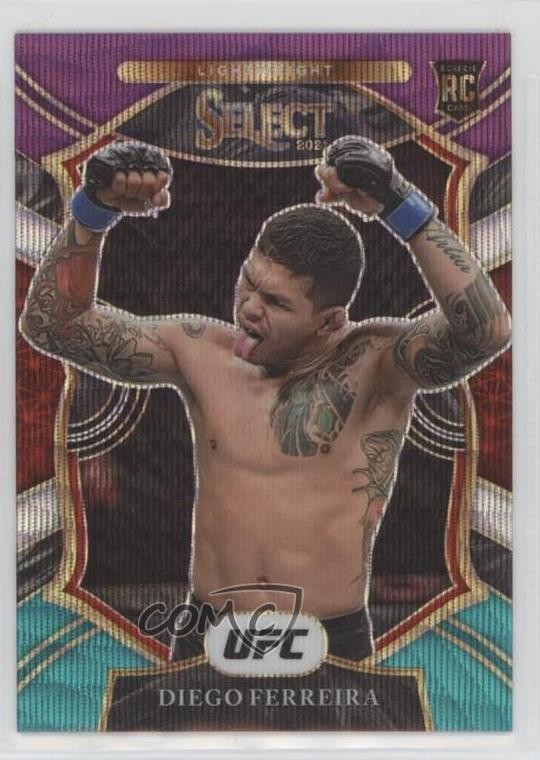 2021 Panini Select UFC Concourse Tri-Color Prizm Diego Ferreira #32 mr1
