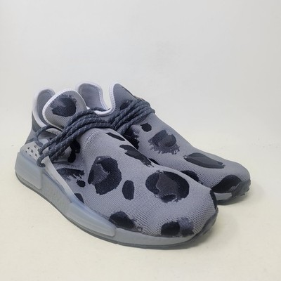 Adidas NMD Hu Pharrell Animal Print/Ash Grey/Black Men's Size 13 Sneakers ID1531