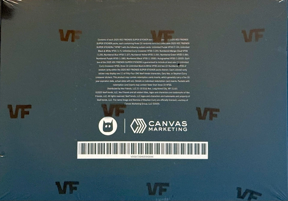 2025 VeeFriends Manga Super Stickers Box. Feat. Steph Curry NEW & Factory Sealed - Image 2 of 4