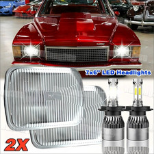 Pair For Chevy Malibu 1978-1981 Corvette Dot 5x7 7x6 Led Headlights Hi-lo Pair For Chevy Malibu 1978-1981 Corvette Dot 5x7 7x6 Led Headlights Hi-lo