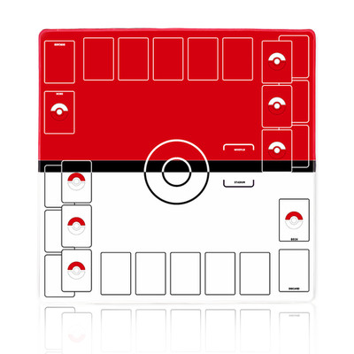 Pokemon TCG Playmat 1-2 Players CCG Board Game Mat 24''x24'' Non-Slip Mouse Pad