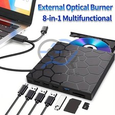 USB 3.0 Slim External CD DVD Drive Disc Player Burner Writer For Laptop PC Mac