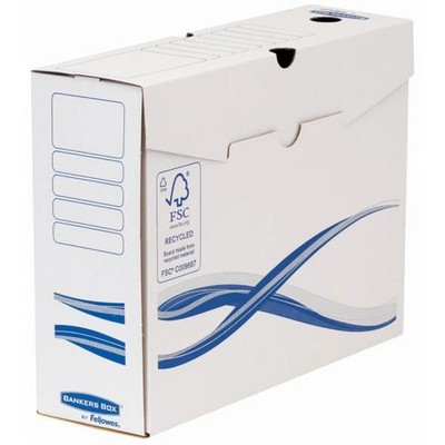 25-500x Fellowes BANKERS BOX Basic Archiv-Schachtel, blau, (B)80 mm