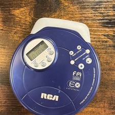 Vintage RCA RP2512 Portable Personal CD Player FM Stereo Tuner Xtreme Skip Blue