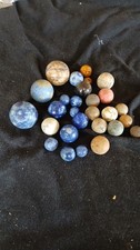 Vintage Lot of Bennington Clay Marbles