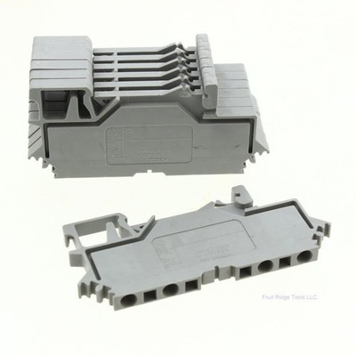 7 Wago Din Rail Mount Terminal Blocks 4-Position 28-14AWG 10A Clamp 280-609