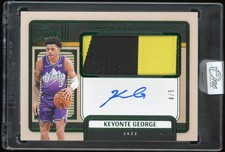 2024 Panini One and One Keyonte George Jumbo Jersey Auto Green /5 #JJA-KEY