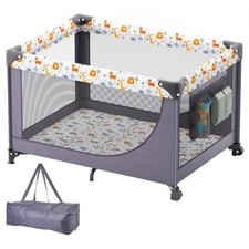 VEVOR Baby Playpen Travel Crib,Quick-Folding Playpen for Baby  Toddler,Portable