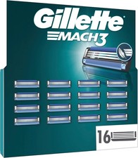 Gillette Mach3 Razor Blades 16 Pack Genuine Razor Cartridge Refills