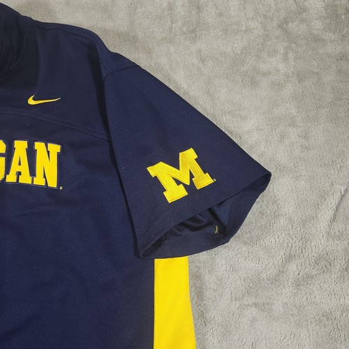 Nike Elite Michigan Wolverines Basketball Warm Up Jacke Herren XL Snap Down - Bild 7 von 13