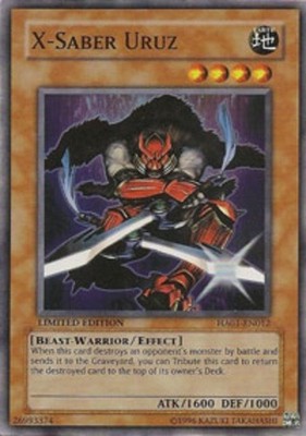X-Saber Uruz - HA01-EN012 - Super Rare - Limited PL/MP Yugioh Hidden Arsenal - H