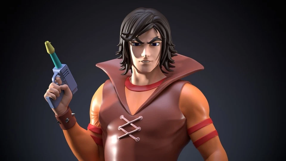 Actarus Goldrake vestito civile model kit resina non colorato! - Immagine 3 di 3