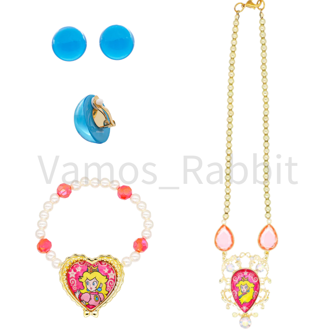 Universal Studios Japan Princess Peach Kids Jewelry Set Super