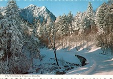 Chimney Tops, Winter, Great Smoky Mountains National Park, Walter Postcard