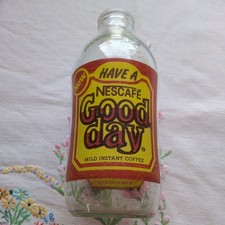 Have A Nescafe Good Day. Nescafe Coffee Vintage Milk Bottle 1 Pint Advertising  