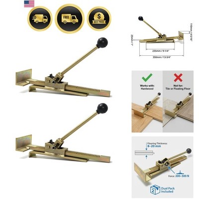 Hardwood Flooring Jack, 2 Pack Flooring Jack and Positioning Tool for Straigh...