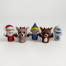 Rudolph The Red Nosed Reindeer Finger Puppets Set 5 Island Of Misfit Toys 2.5  