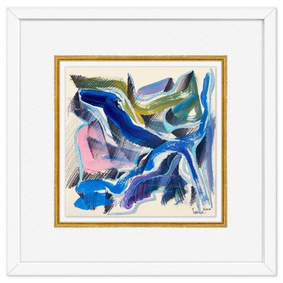 Yuroz Framed Original Painting Hand Signed art