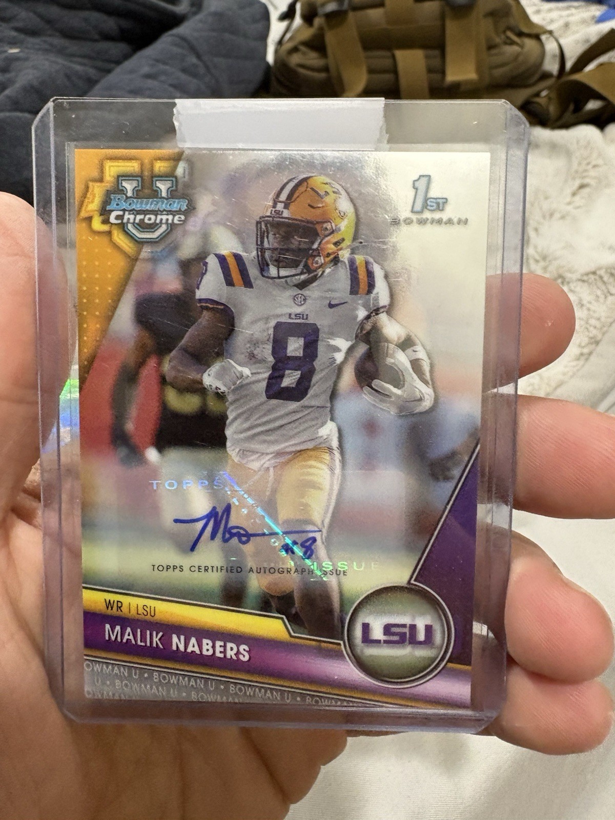 2023 Bowman U Chrome Malik Nabers Auto 1st