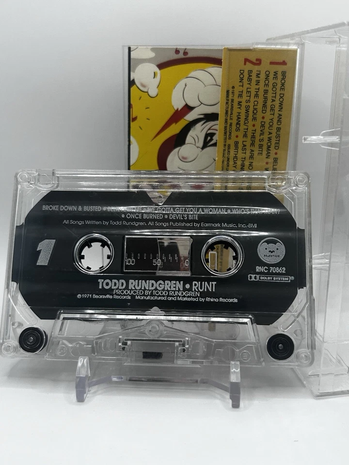 Todd Rundgren - Runt / Cassette/ Rhino Records/ Rick Danko/1st Album Re-issue - Image 4 of 4