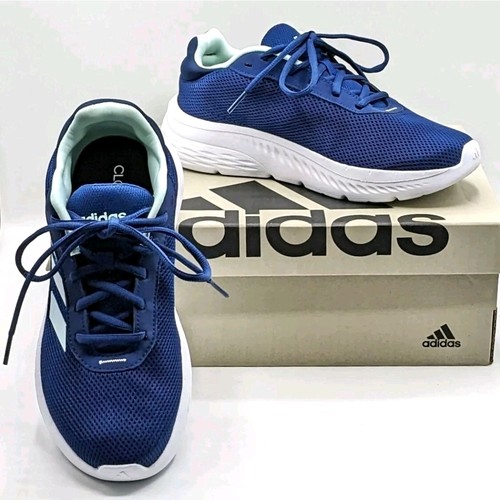 Adidas Cloudfoam Comfy Women's US Shoes 9 Navy Blue w/ Light Seafoam Accents - Picture 5 of 8