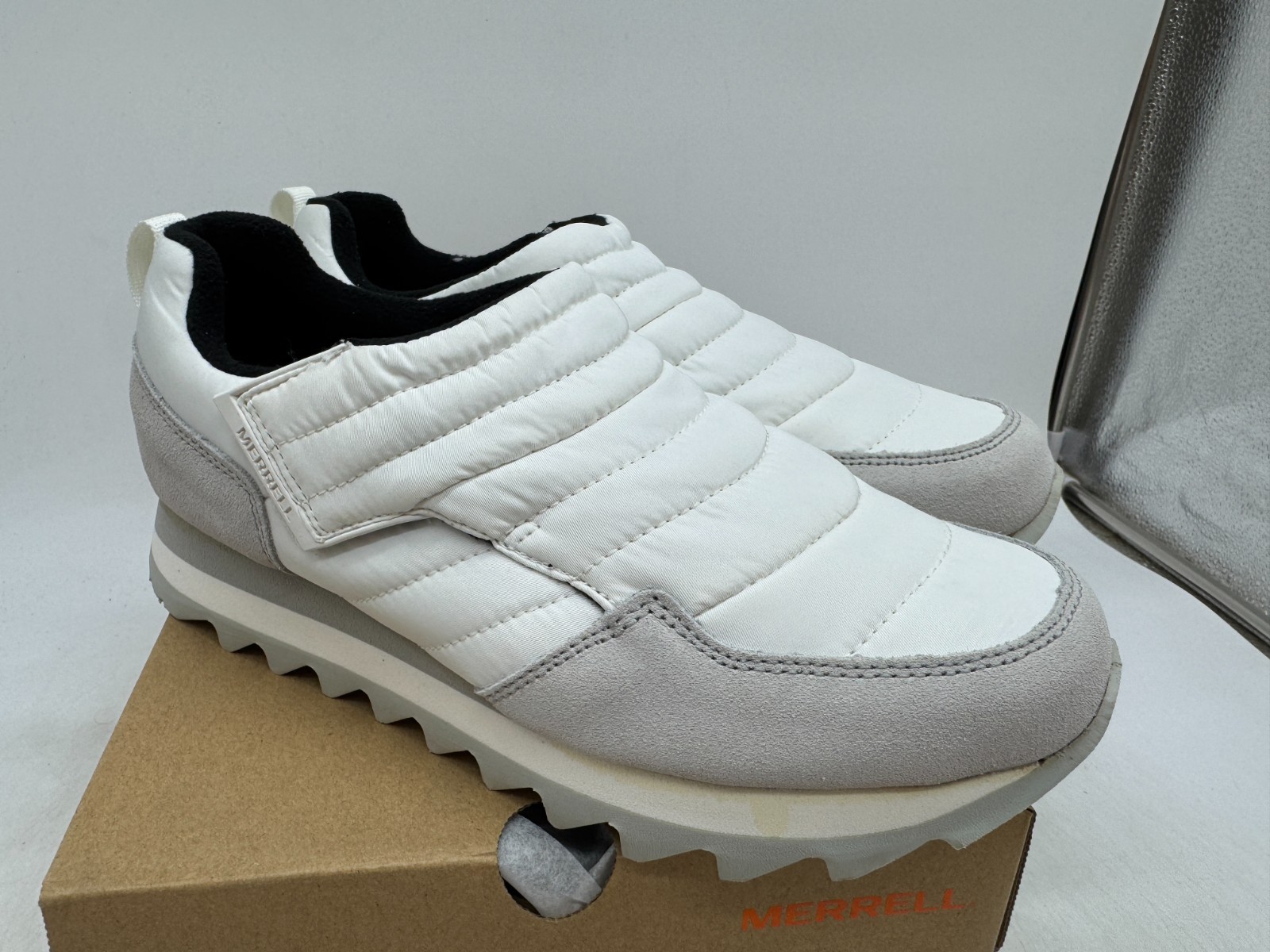 Merrell Alpine Moc Strap Polar scarpe comode donna bianco bianco casual 9 5