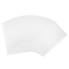 100 Pack Acid-Free Crystal Clear Sleeves 13.4x7.9 Inch Resealable Photo Sleeves