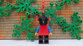 (S1/11/3) Lego Castle cas017a Dragon Knights Knight 2 Red Plumes 6076 6078