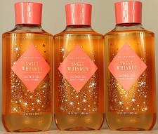 QTY 3 - Bath Body Works SWEET WHISKEY Body Wash Shower Gel 10oz