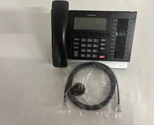Toshiba IP5132-SD VoIP Display Speakerphone Black Cleaned Tested new cords